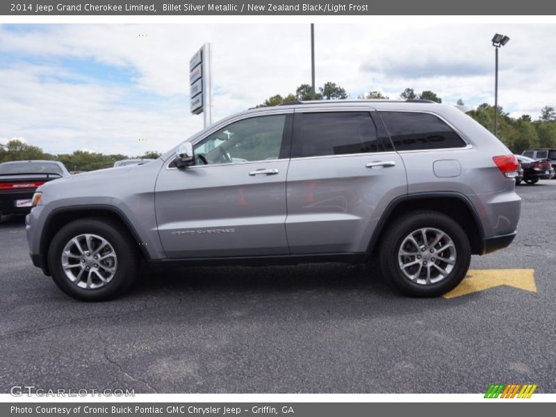 Billet Silver Metallic / New Zealand Black/Light Frost 2014 Jeep Grand Cherokee Limited