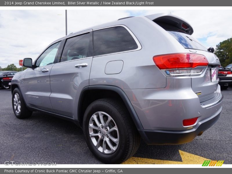 Billet Silver Metallic / New Zealand Black/Light Frost 2014 Jeep Grand Cherokee Limited