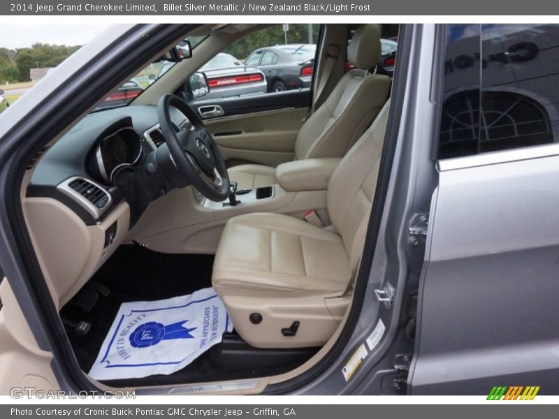 Billet Silver Metallic / New Zealand Black/Light Frost 2014 Jeep Grand Cherokee Limited