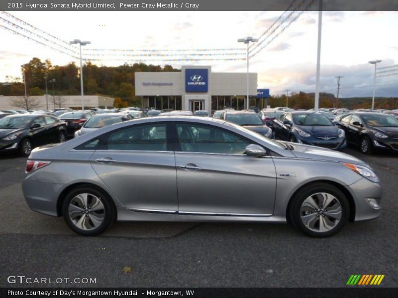 Pewter Gray Metallic / Gray 2015 Hyundai Sonata Hybrid Limited