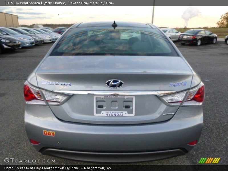 Pewter Gray Metallic / Gray 2015 Hyundai Sonata Hybrid Limited