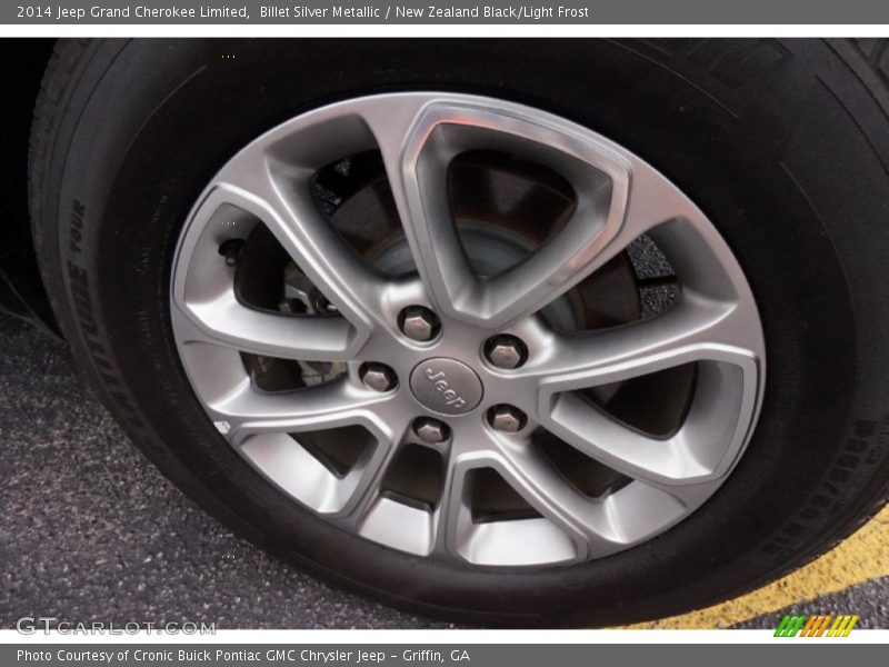 Billet Silver Metallic / New Zealand Black/Light Frost 2014 Jeep Grand Cherokee Limited