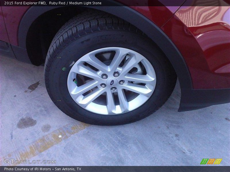 Ruby Red / Medium Light Stone 2015 Ford Explorer FWD