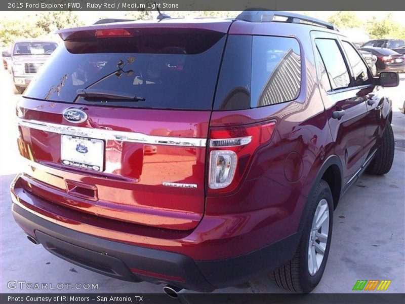 Ruby Red / Medium Light Stone 2015 Ford Explorer FWD