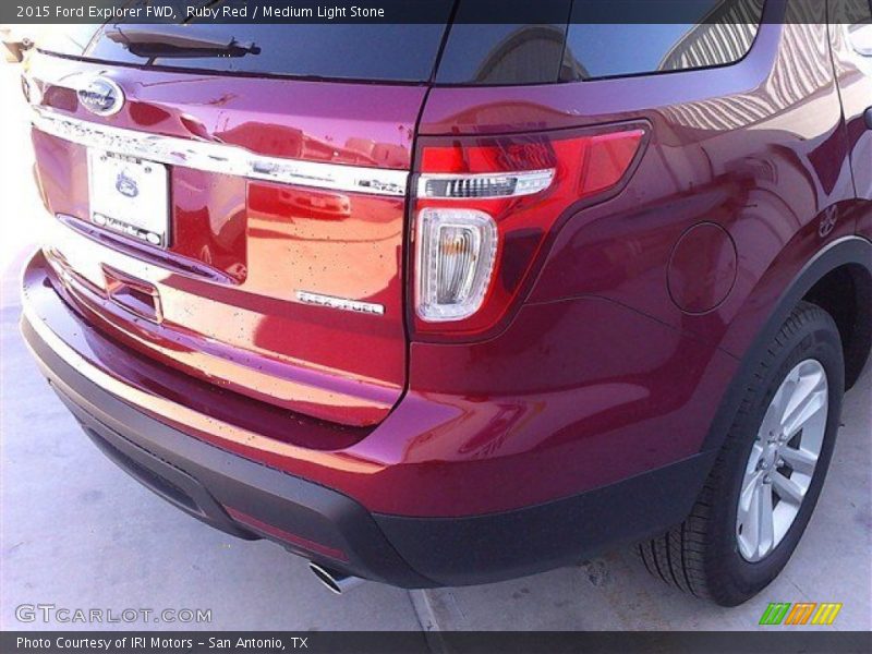 Ruby Red / Medium Light Stone 2015 Ford Explorer FWD