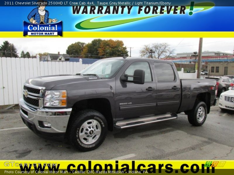Taupe Grey Metallic / Light Titanium/Ebony 2011 Chevrolet Silverado 2500HD LT Crew Cab 4x4