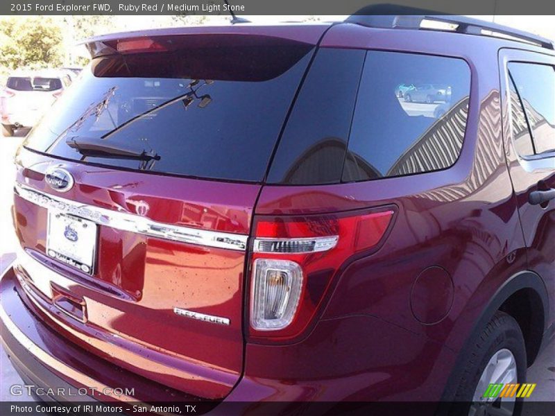 Ruby Red / Medium Light Stone 2015 Ford Explorer FWD