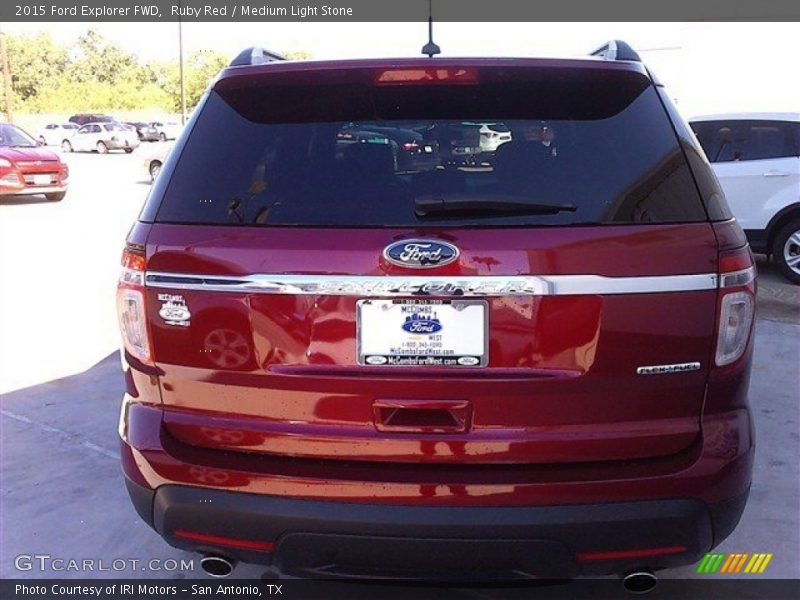 Ruby Red / Medium Light Stone 2015 Ford Explorer FWD