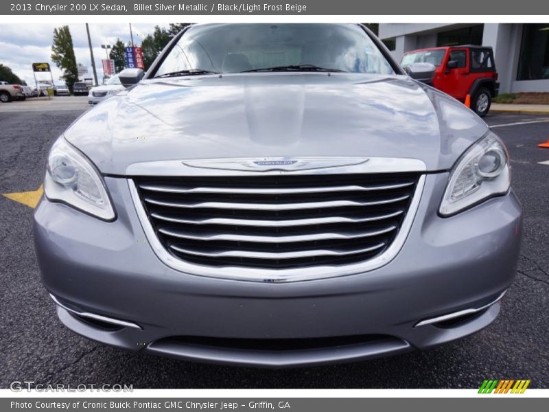 Billet Silver Metallic / Black/Light Frost Beige 2013 Chrysler 200 LX Sedan