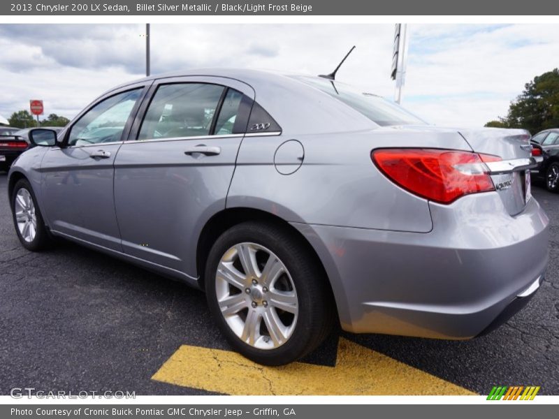 Billet Silver Metallic / Black/Light Frost Beige 2013 Chrysler 200 LX Sedan