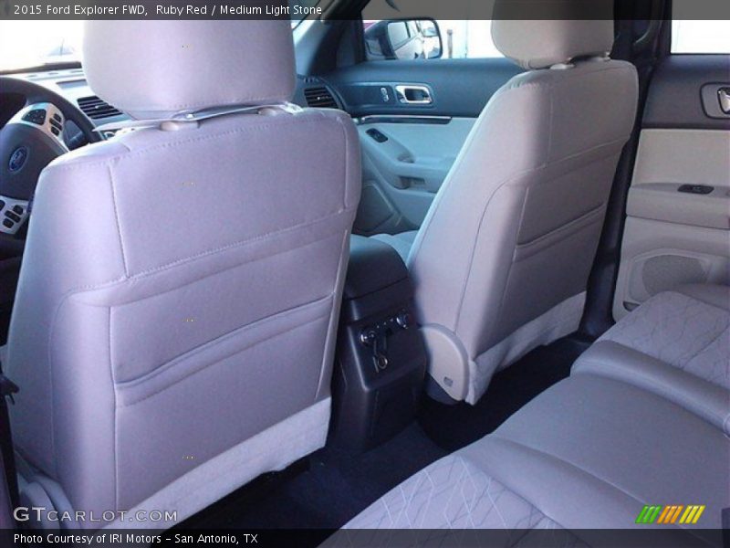 Ruby Red / Medium Light Stone 2015 Ford Explorer FWD