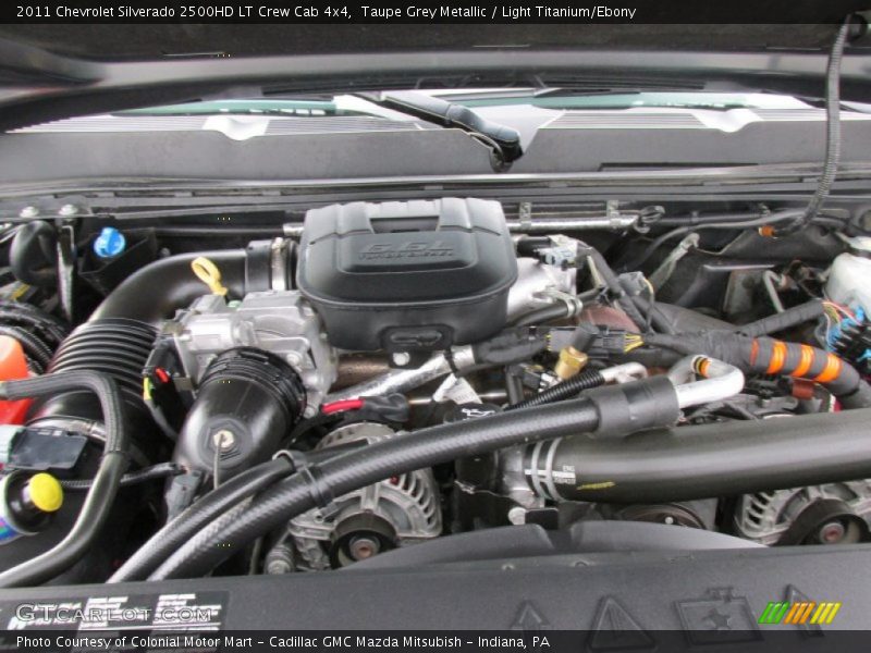 Taupe Grey Metallic / Light Titanium/Ebony 2011 Chevrolet Silverado 2500HD LT Crew Cab 4x4