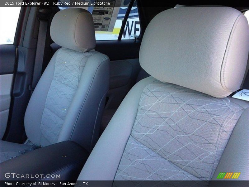Ruby Red / Medium Light Stone 2015 Ford Explorer FWD