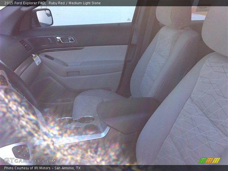 Ruby Red / Medium Light Stone 2015 Ford Explorer FWD