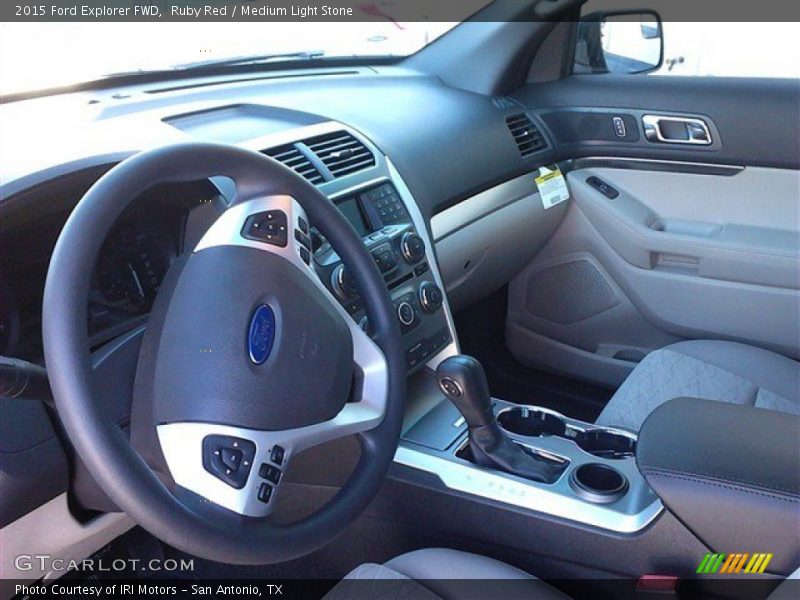 Ruby Red / Medium Light Stone 2015 Ford Explorer FWD