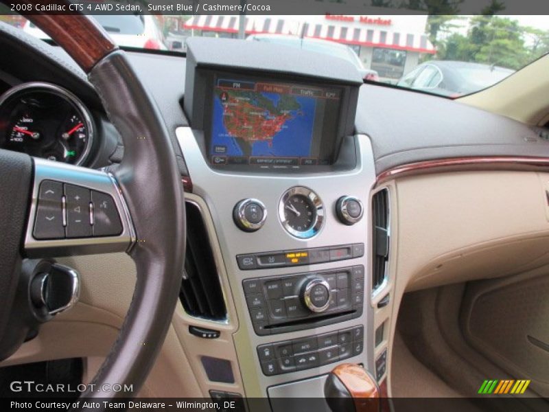 Sunset Blue / Cashmere/Cocoa 2008 Cadillac CTS 4 AWD Sedan