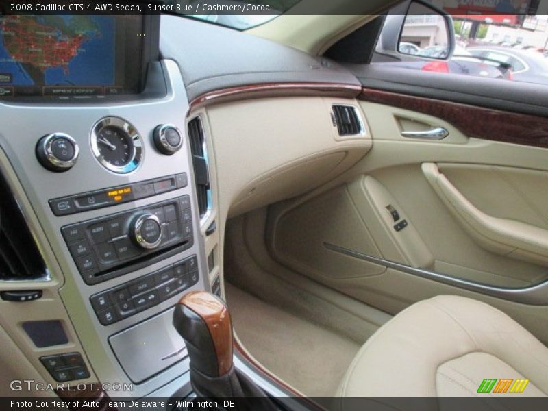Sunset Blue / Cashmere/Cocoa 2008 Cadillac CTS 4 AWD Sedan