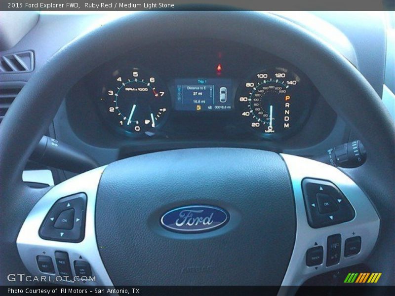 Ruby Red / Medium Light Stone 2015 Ford Explorer FWD