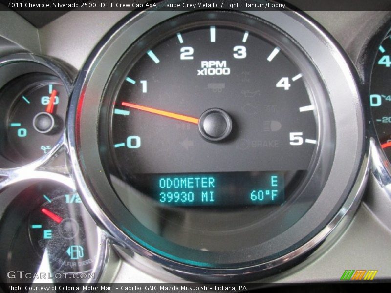Taupe Grey Metallic / Light Titanium/Ebony 2011 Chevrolet Silverado 2500HD LT Crew Cab 4x4