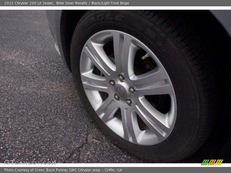 Billet Silver Metallic / Black/Light Frost Beige 2013 Chrysler 200 LX Sedan