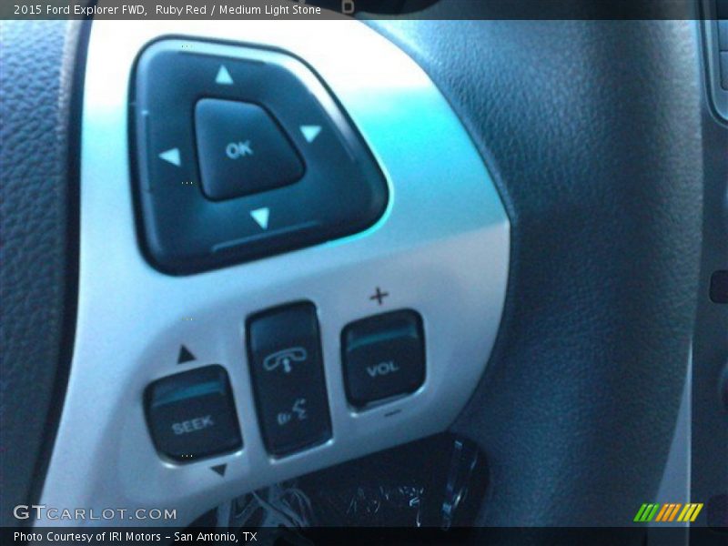 Ruby Red / Medium Light Stone 2015 Ford Explorer FWD