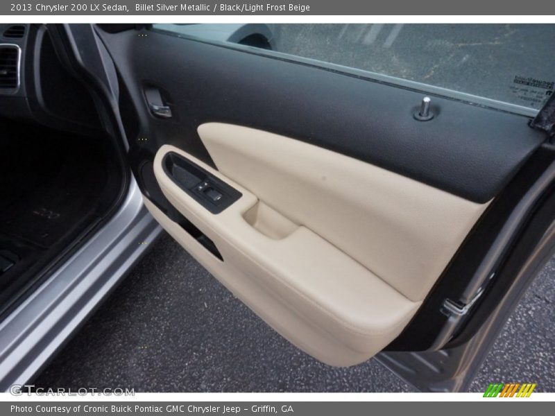 Billet Silver Metallic / Black/Light Frost Beige 2013 Chrysler 200 LX Sedan