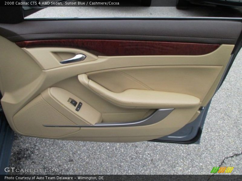 Sunset Blue / Cashmere/Cocoa 2008 Cadillac CTS 4 AWD Sedan