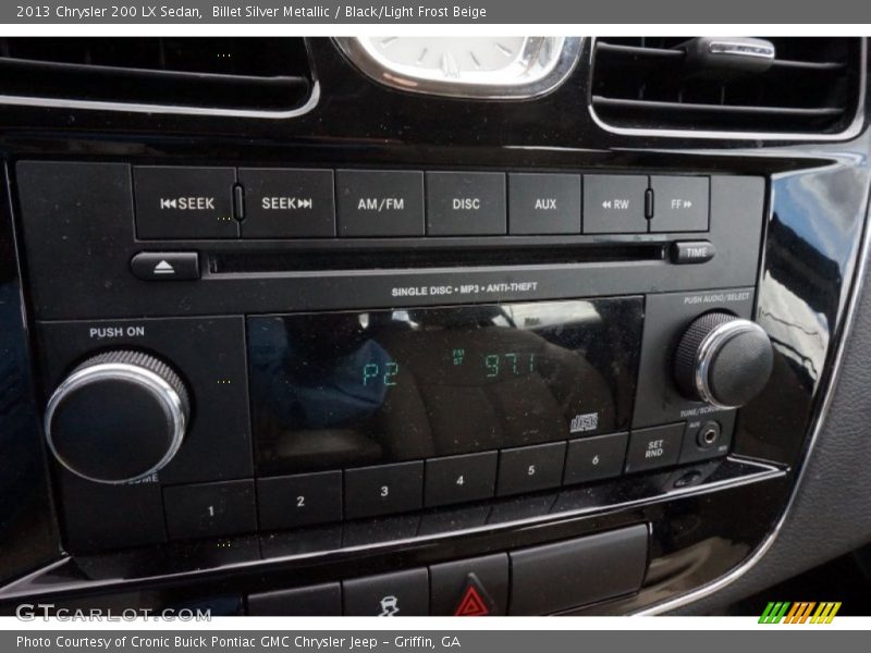Billet Silver Metallic / Black/Light Frost Beige 2013 Chrysler 200 LX Sedan