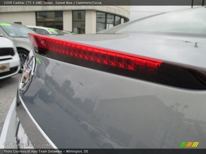 Sunset Blue / Cashmere/Cocoa 2008 Cadillac CTS 4 AWD Sedan
