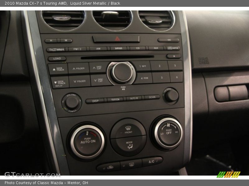 Liquid Silver Metallic / Black 2010 Mazda CX-7 s Touring AWD