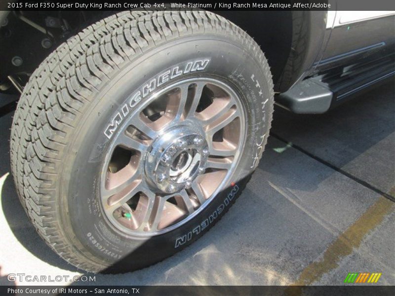 White Platinum / King Ranch Mesa Antique Affect/Adobe 2015 Ford F350 Super Duty King Ranch Crew Cab 4x4