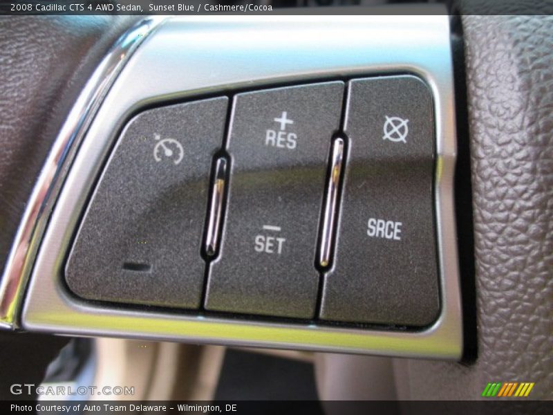 Sunset Blue / Cashmere/Cocoa 2008 Cadillac CTS 4 AWD Sedan
