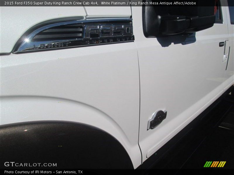 White Platinum / King Ranch Mesa Antique Affect/Adobe 2015 Ford F350 Super Duty King Ranch Crew Cab 4x4