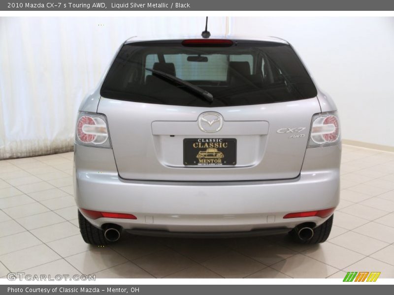 Liquid Silver Metallic / Black 2010 Mazda CX-7 s Touring AWD