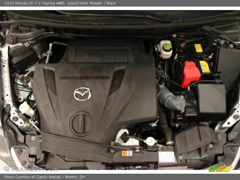 Liquid Silver Metallic / Black 2010 Mazda CX-7 s Touring AWD