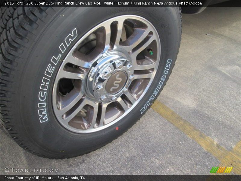 White Platinum / King Ranch Mesa Antique Affect/Adobe 2015 Ford F350 Super Duty King Ranch Crew Cab 4x4
