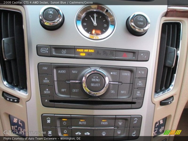 Sunset Blue / Cashmere/Cocoa 2008 Cadillac CTS 4 AWD Sedan