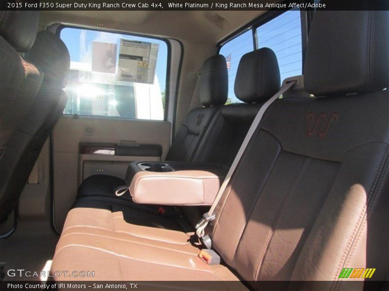 White Platinum / King Ranch Mesa Antique Affect/Adobe 2015 Ford F350 Super Duty King Ranch Crew Cab 4x4