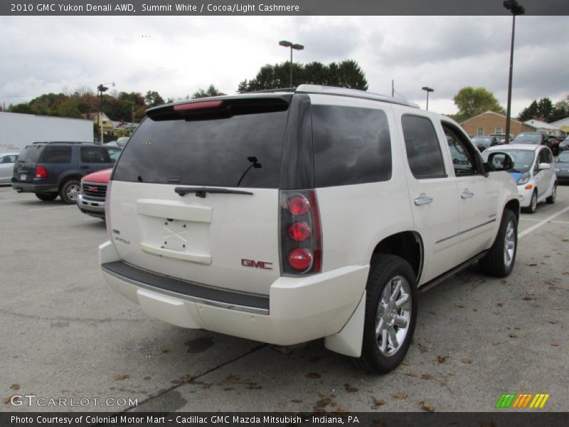 Summit White / Cocoa/Light Cashmere 2010 GMC Yukon Denali AWD