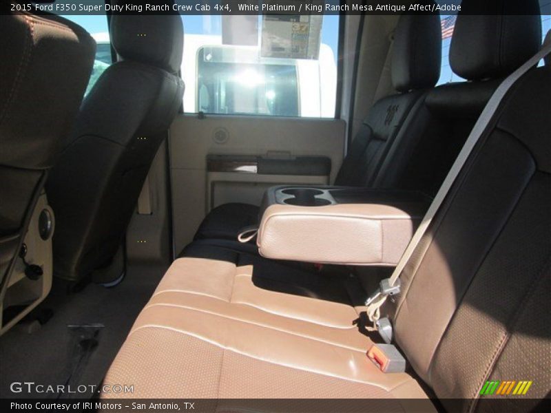 White Platinum / King Ranch Mesa Antique Affect/Adobe 2015 Ford F350 Super Duty King Ranch Crew Cab 4x4