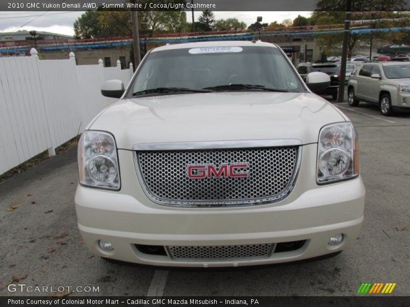 Summit White / Cocoa/Light Cashmere 2010 GMC Yukon Denali AWD