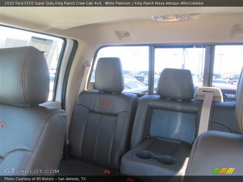 White Platinum / King Ranch Mesa Antique Affect/Adobe 2015 Ford F350 Super Duty King Ranch Crew Cab 4x4
