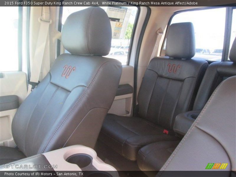 White Platinum / King Ranch Mesa Antique Affect/Adobe 2015 Ford F350 Super Duty King Ranch Crew Cab 4x4