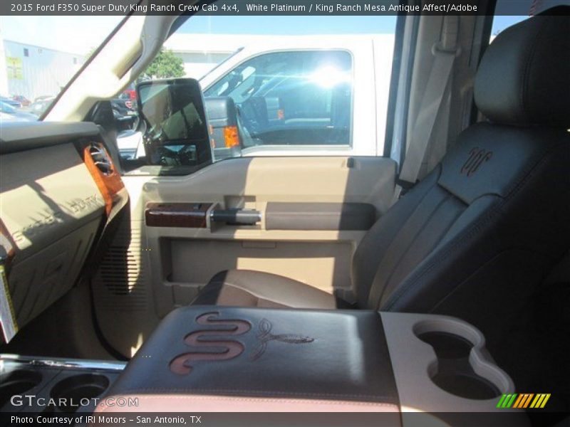 White Platinum / King Ranch Mesa Antique Affect/Adobe 2015 Ford F350 Super Duty King Ranch Crew Cab 4x4