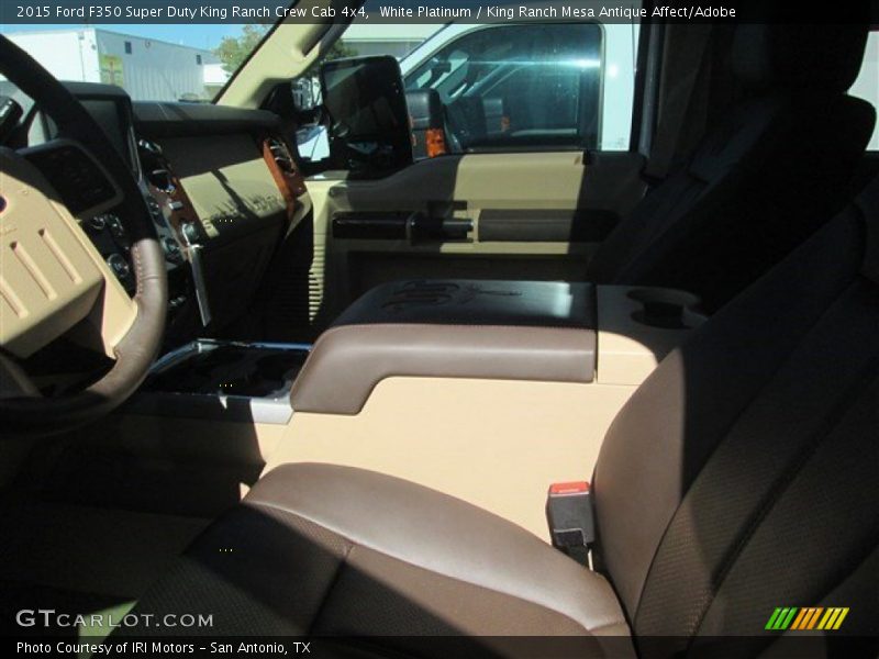 White Platinum / King Ranch Mesa Antique Affect/Adobe 2015 Ford F350 Super Duty King Ranch Crew Cab 4x4