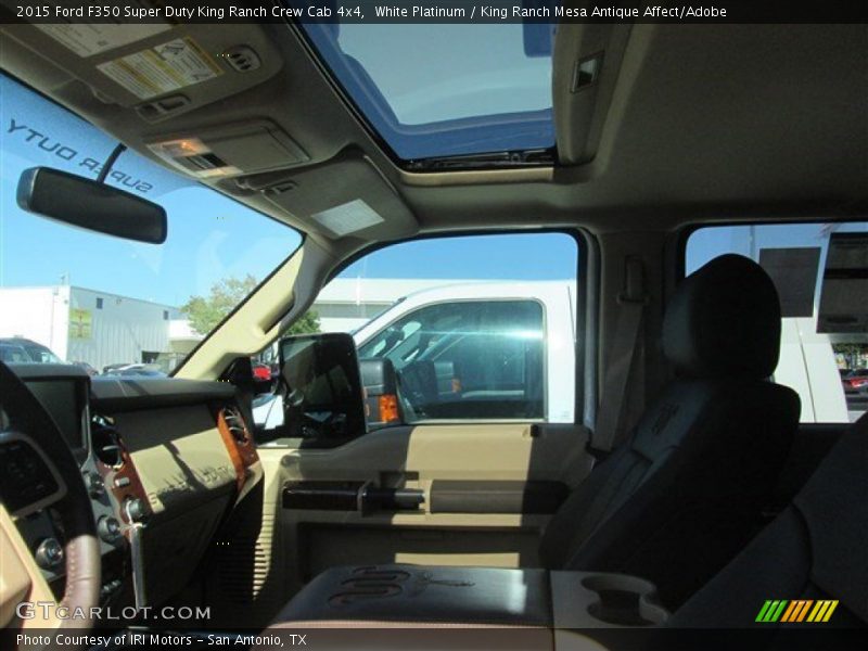 White Platinum / King Ranch Mesa Antique Affect/Adobe 2015 Ford F350 Super Duty King Ranch Crew Cab 4x4