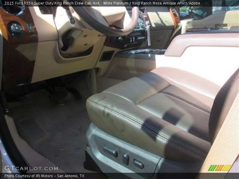 White Platinum / King Ranch Mesa Antique Affect/Adobe 2015 Ford F350 Super Duty King Ranch Crew Cab 4x4