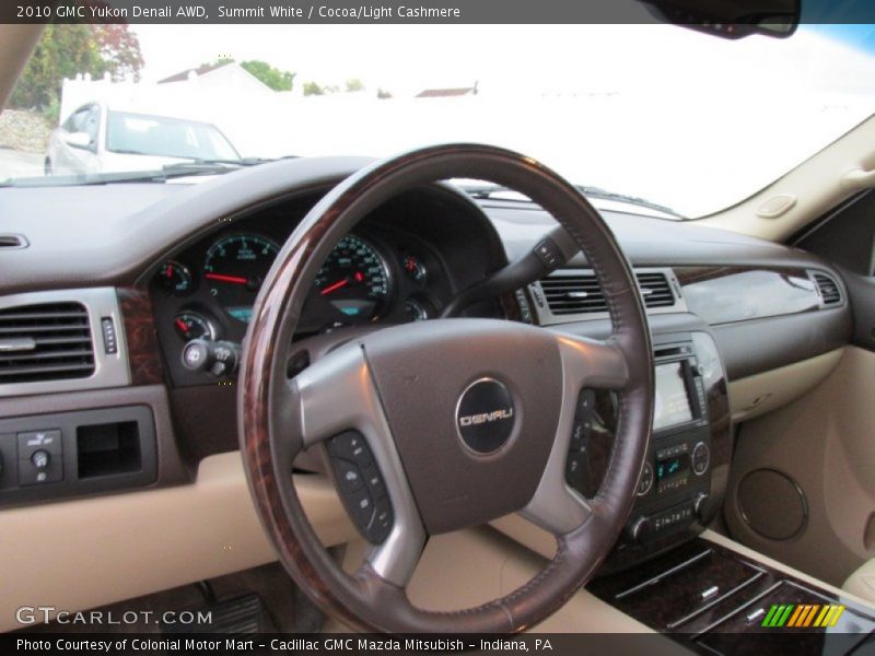 Summit White / Cocoa/Light Cashmere 2010 GMC Yukon Denali AWD