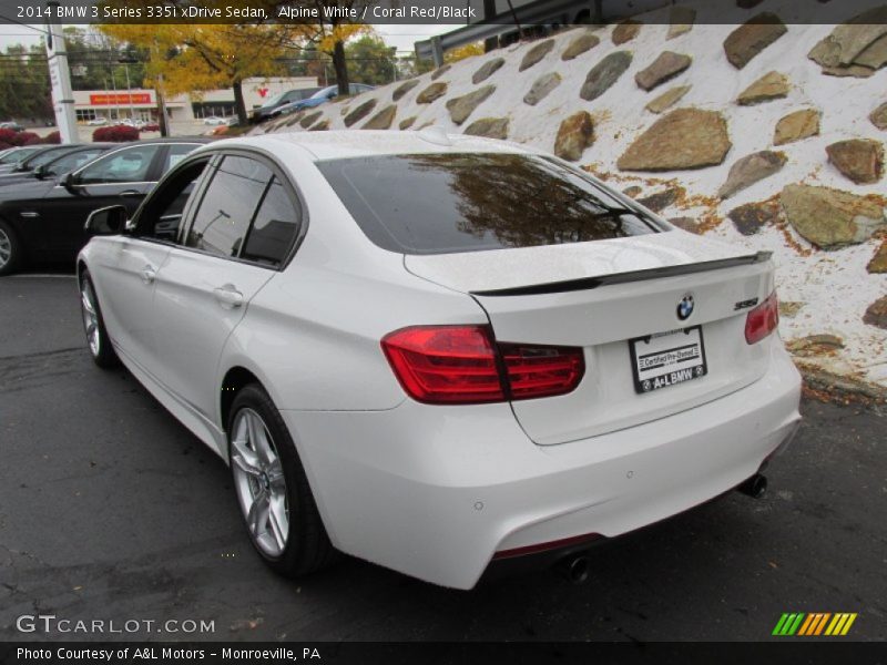 Alpine White / Coral Red/Black 2014 BMW 3 Series 335i xDrive Sedan