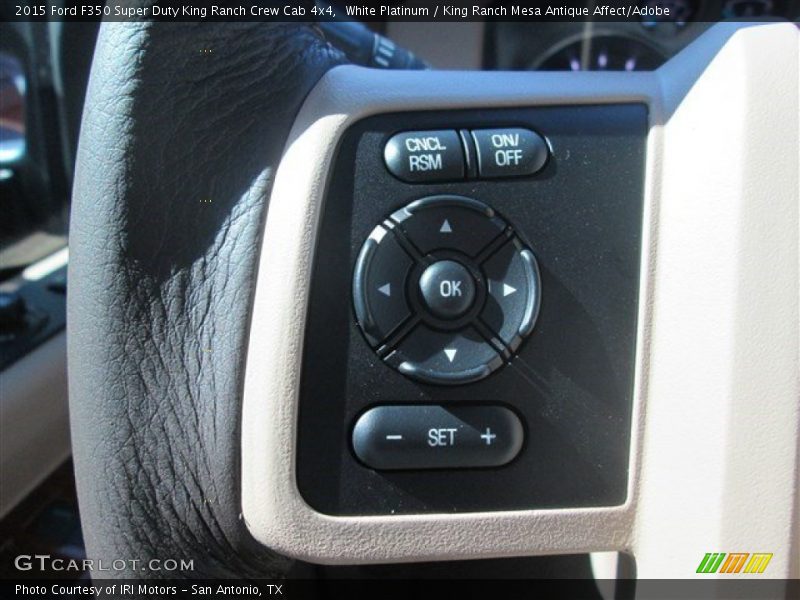 White Platinum / King Ranch Mesa Antique Affect/Adobe 2015 Ford F350 Super Duty King Ranch Crew Cab 4x4